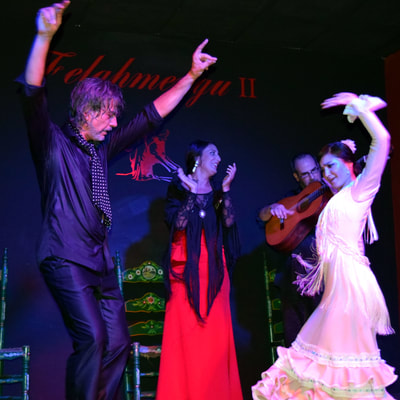 Fin de fiesta por bulerías por Antonio Delgado y Malena Alba, en Felahmengu, Tablao Flamenco